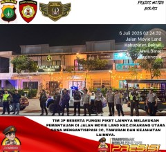 Jaga Jakarta Jaga Bekasi, Patroli Perintis Presisi Sisir Titik Rawan 