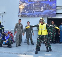 Pushidrosal Gelar Helideck Party di KRI Canopus-936