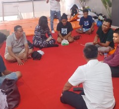 Lanal Banjarmasin Berikan Layanan Dukungan Psikososial Bagi Keluarga Korban KM Virgo Transport 8