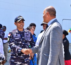 PERERAT PERSAHABATAN DAN DIPLOMASI KEMANUSIAAN, SATGAS PORT VISIT 2026 DISAMBUT HANGAT DI KEPULAUAN 
