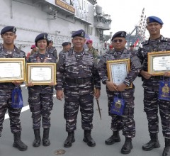 Empat Prajurit Pushidrosal Terima Penghargaan Kasal