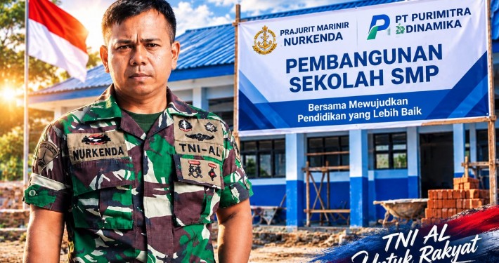 Prajurit Marinir Nurkenda dan PT Purimitra Bersatu Hadirkan SLTP di Cikampek