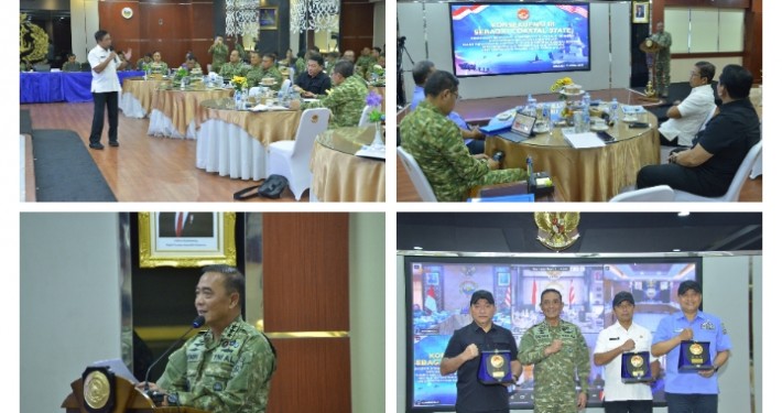 KOARMADA RI GELAR COFFEE MORNING, BAHAS KESIAPAN HADAPI DINAMIKA KEAMANAN MARITIM