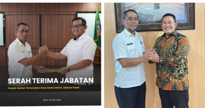 Notaris dan PPAT Dr. H. Noor Rohmat SH M.Kn Hadiri Sertijab Kepala Kantor Pertanahan Jakarta Pusat