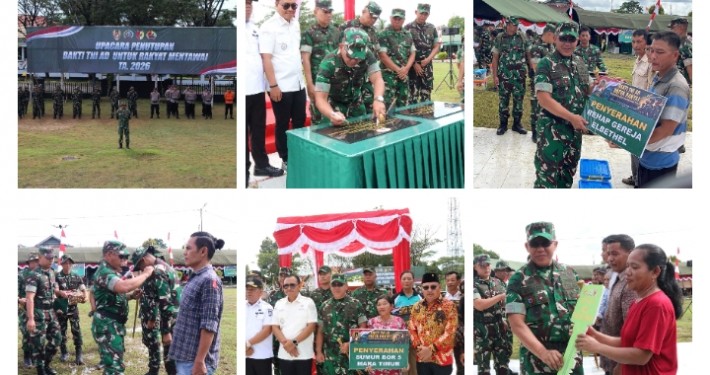 Danpusterad Tutup Karya Bakti TNI AD Skala Besar di Kepulauan Mentawai