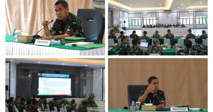 Wadan Pusterad Pimpin Rapat UN I Juknis Pertanian di Lingkungan TNI AD 