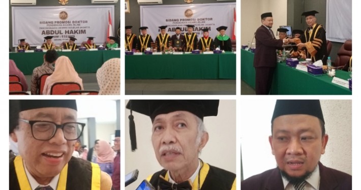 ABDUL HAKIM RAIH GELAR DOKTOR PAI DENGAN PREDIKAT CUMLAUDE