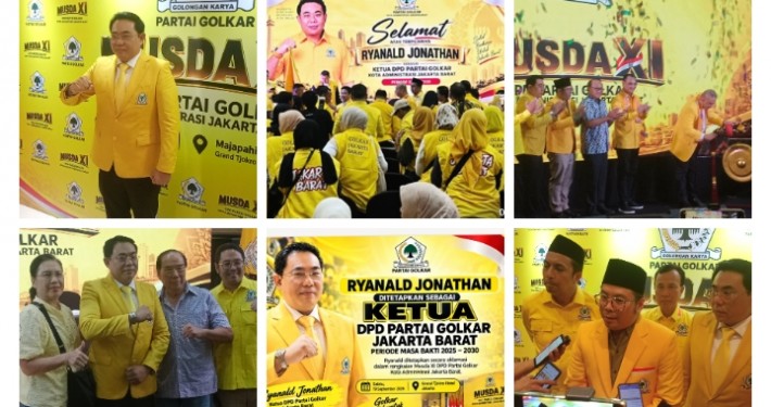 Musda XI Golkar Jakbar : Ryanald Jonathan terpilih menjadi Ketua Baru DPD Partai Golkar Jakbar