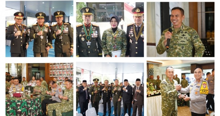 Pangdam Jaya Hadiri Upacara HUT ke-81 TNI dan Terima Ucapan dari Kapolda Metro Jaya