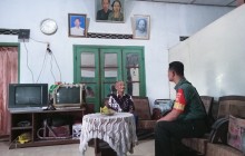 Babinsa Ceper Anjangsana Ke Purnawirawan TNI di Desa Binaan